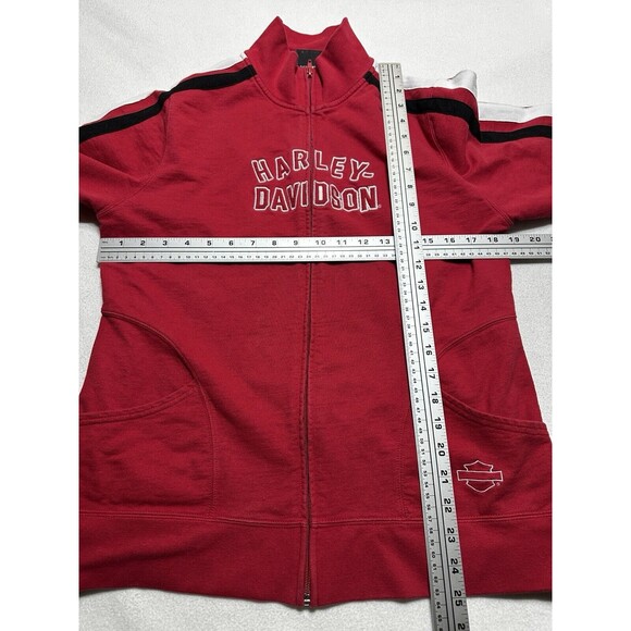 HARLEY DAVIDSON Toys For Big Boys Full Zip Red Sweatshirt Moncton NB Canada READ - Picture 9 of 13